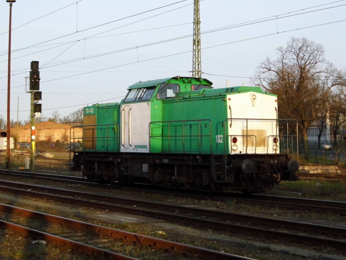 Am 12.04.2015 kam die 203 138-3 von der ITL aus Richtung Magdeburg nach Stendal und wurde den  abgestellt .