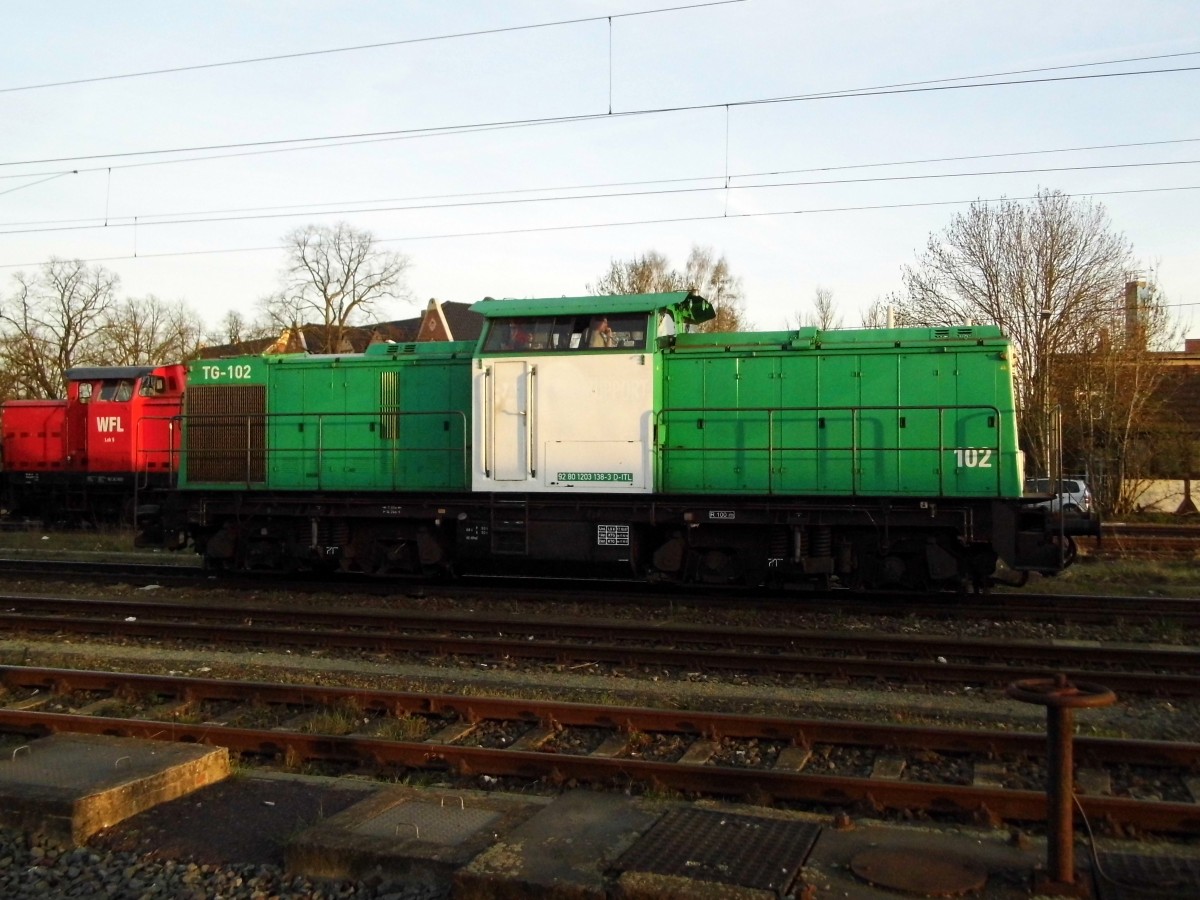 Am 12.04.2015 kam die 203 138-3 von der ITL aus Richtung Magdeburg nach Stendal und wurde den abgestellt .