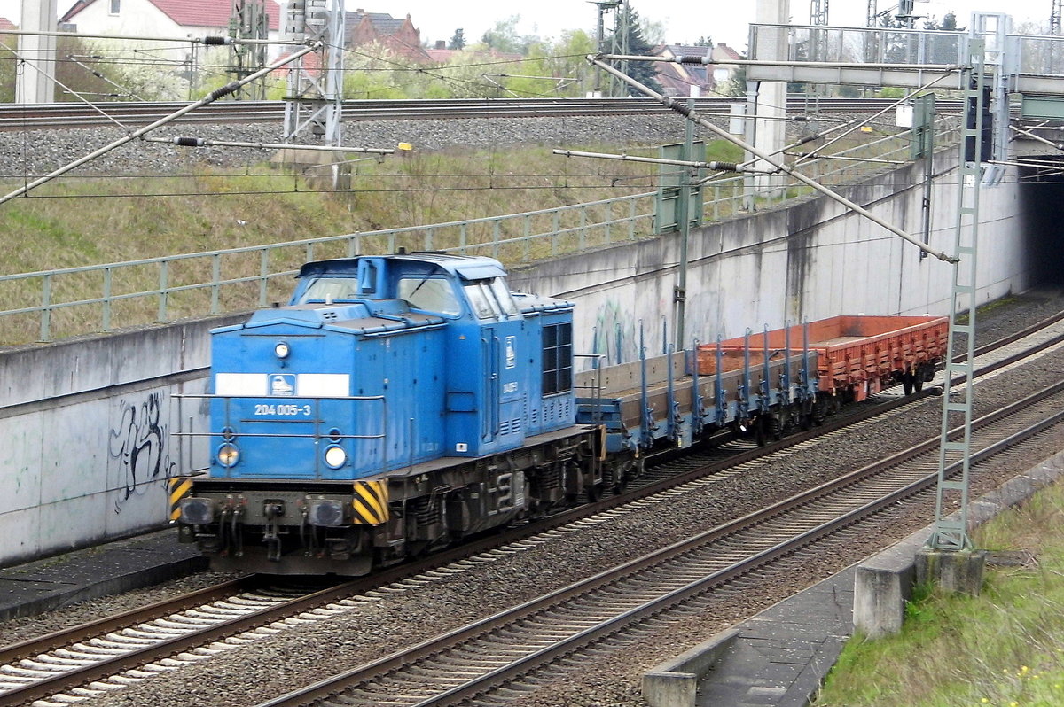 Am 12.04.2017 kam die 204 005-3 von der PRESS aus Richtung Braunschweig nach Stendal .