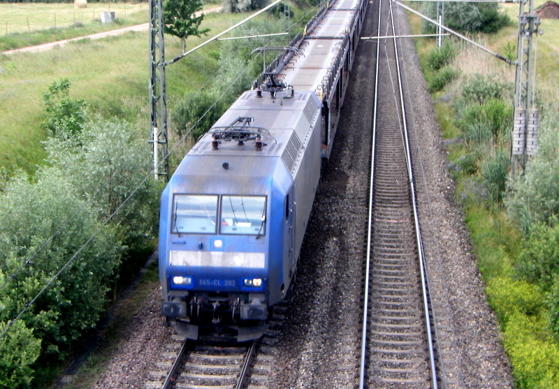 Am 12.06.2014 kam die 145-CL 202   aus der Richtung Hannover und fuhr nach Stendal .