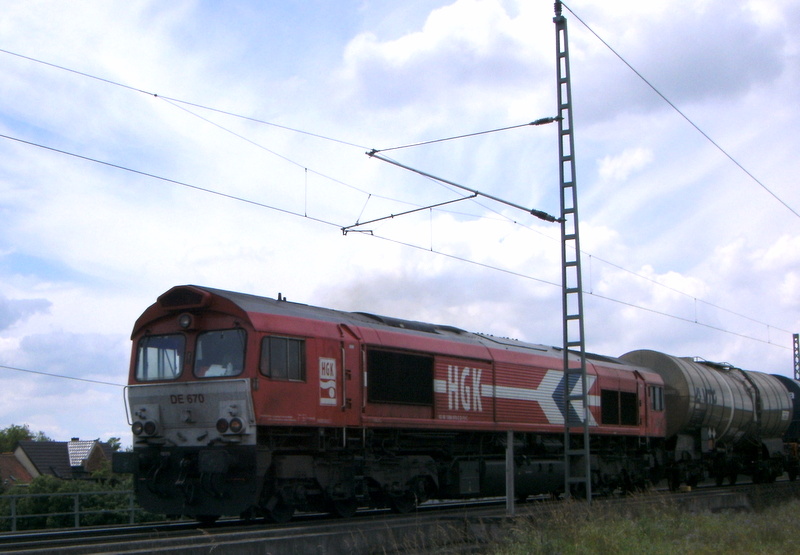 Am 12.06.2014 kam die DE 670 von der HGK aus Richtung Salzwedel nach Stendal.