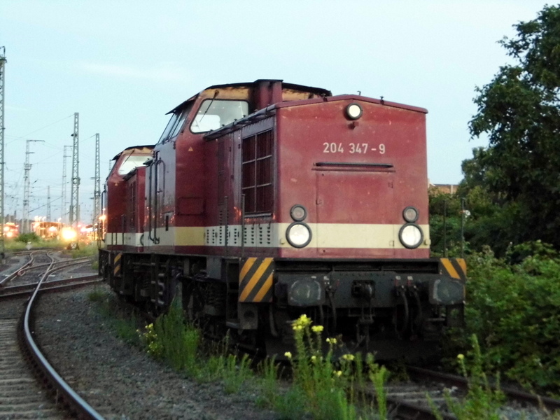 Am 12.07.2014 waren die 204 347-9 und die 204 311-5 von der MTEG  (Press)in Stendal abgestellt.