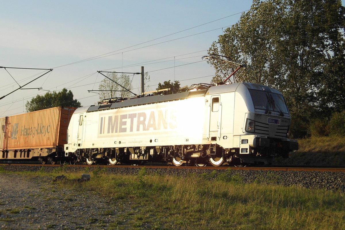 Am 12.09.2020 fuhr die 383 402-5 von  METRANS   von Hamburg  nach Stendal  und weiter nach Prag .  