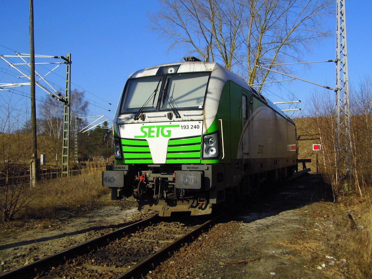 Am 14.02.2017 war die 193 240-9 von der SETG (ELL) in Borstel abgestellt.