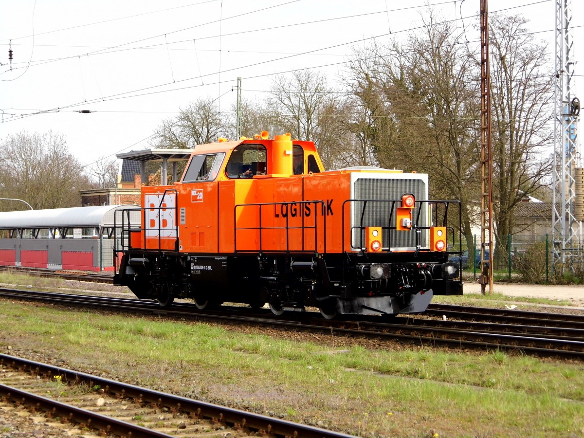 Am 14.04.2015 kam die  1214 028-3 Lok 20 von der BBL Logistik aus dem RAW Stendal .
