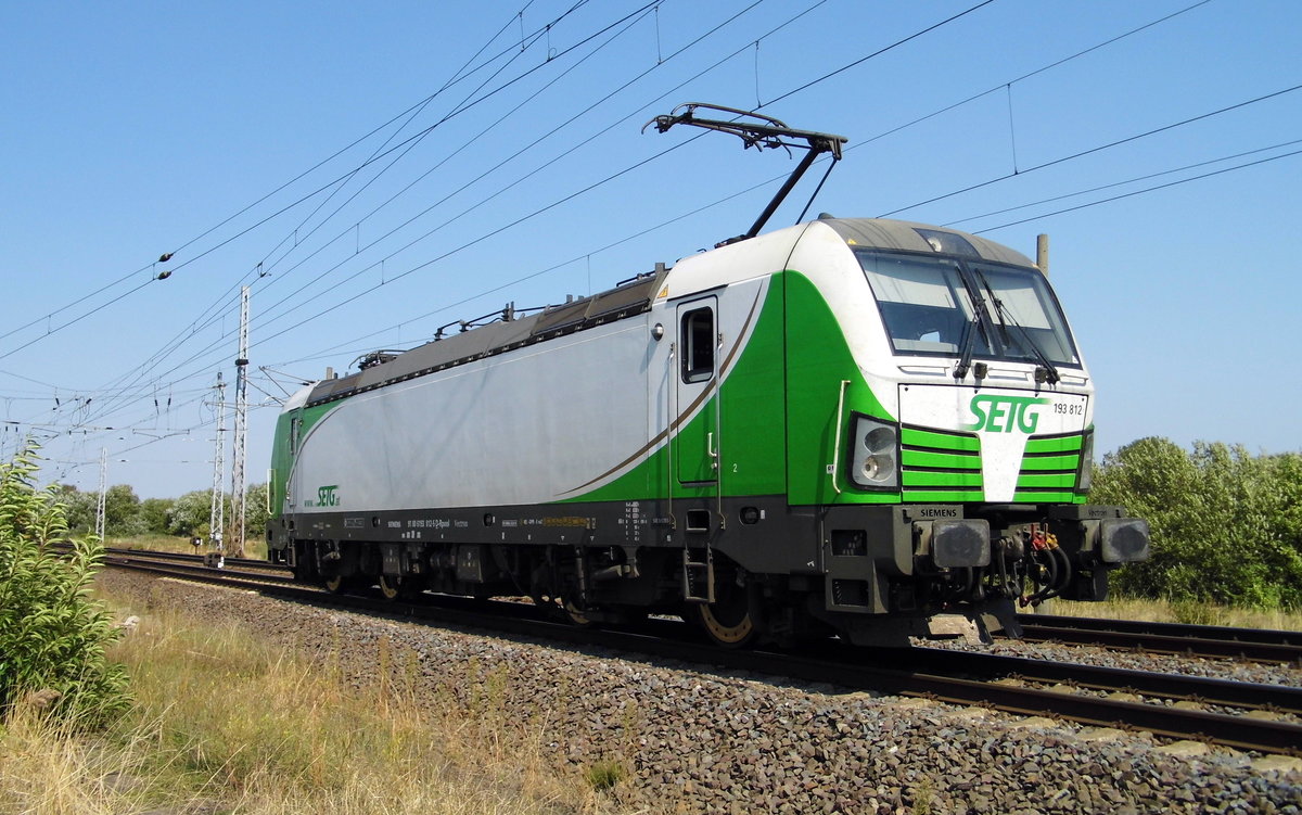 Am 16.08 .2018 stand  die 193 812-5 von der SETG (Railpool) in Borstel .