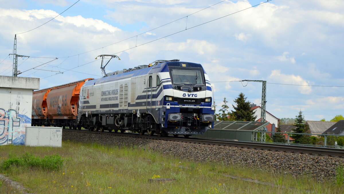 Am 17.05.2021 fuhr die  159 222-9 von der  VTG Rail Europe GmbH, (RCM) aus Richtung Stendal und fuhr weiter in Richtung Salzwedel .