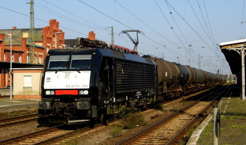 Am 17.09.2014 kam die 189 459 von der  TXL - TX Logistik AG  (MRCE dispolok)   aus Richtung Magdeburg nach Stendal und fuhr weiter in Richtung Salzwedel .