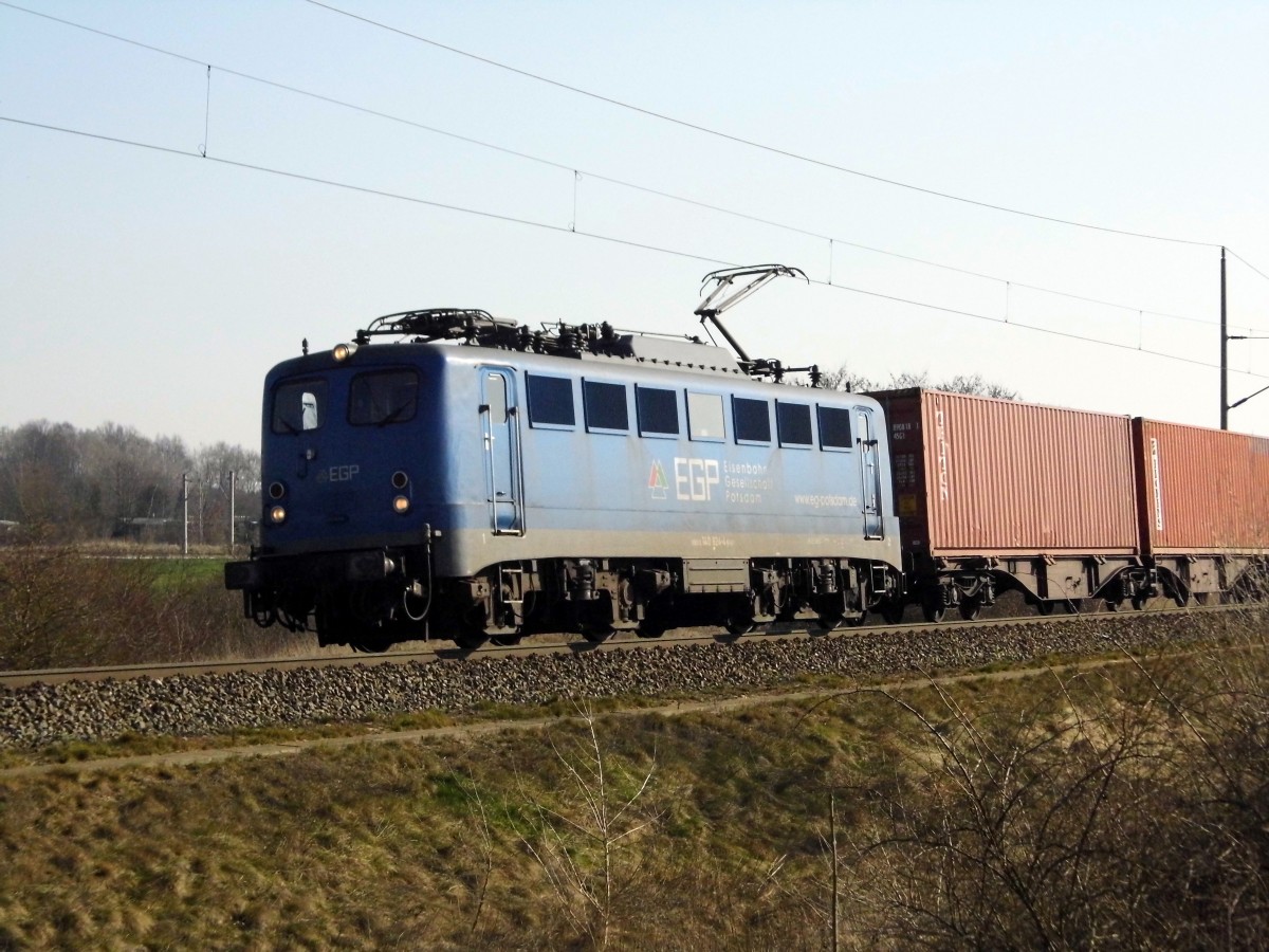 Am 18.03.2015 kam die 140 824-4 von der EGP aus Richtung Stendal und fuhr weiter in Richtung Salzwedel .