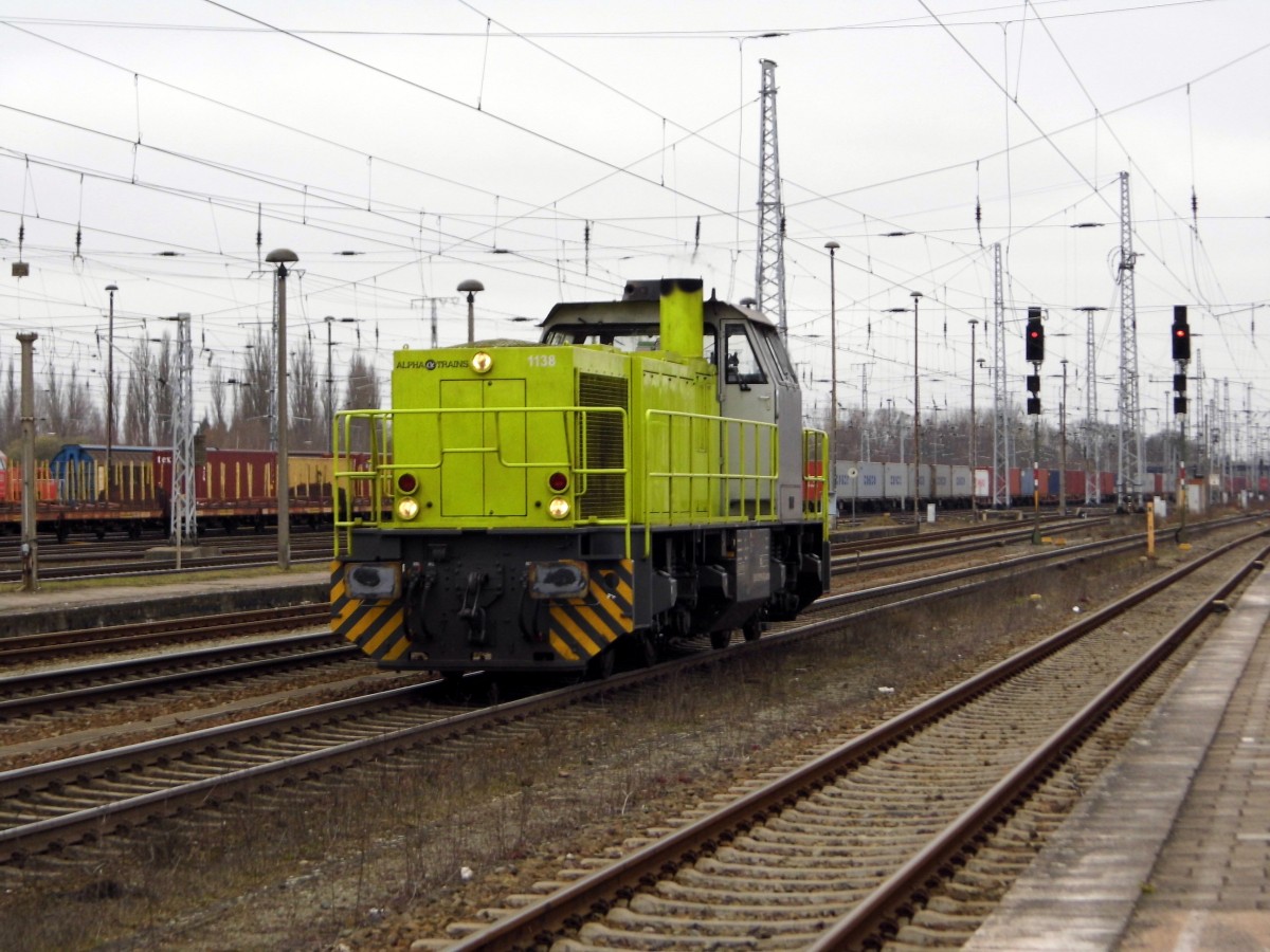 Am 18.03.2016 kam die 275 119-5 von der  Alpha Train  aus Richtung Hannover nach Stendal und fuhr weiter in Richtung Berlin .