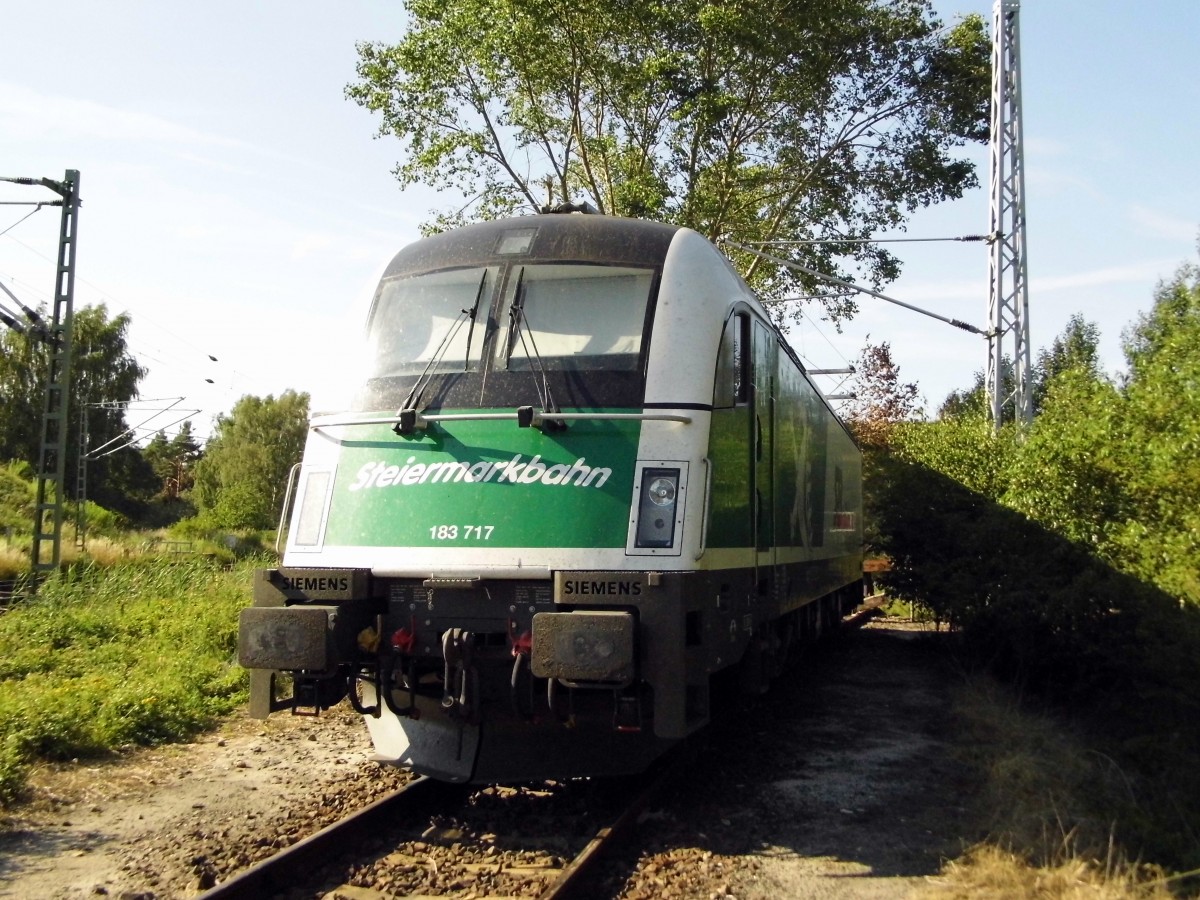 Am 18.07.2015 war die 183 717 von der Steiermarkbahn in Borstel abgestellt .