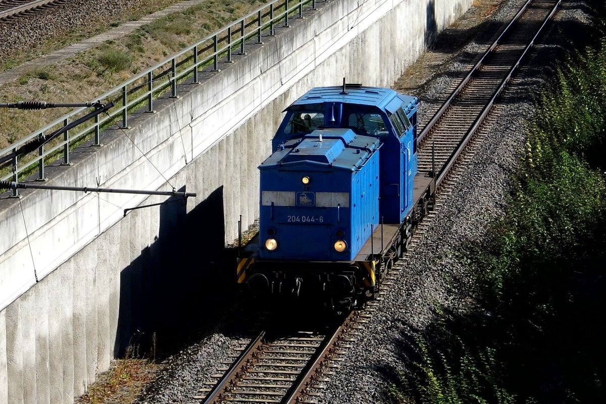 Am 18.09.2018 fuhr die 204 044-6 von der Press von Stendal in Richtung Braunschweig.