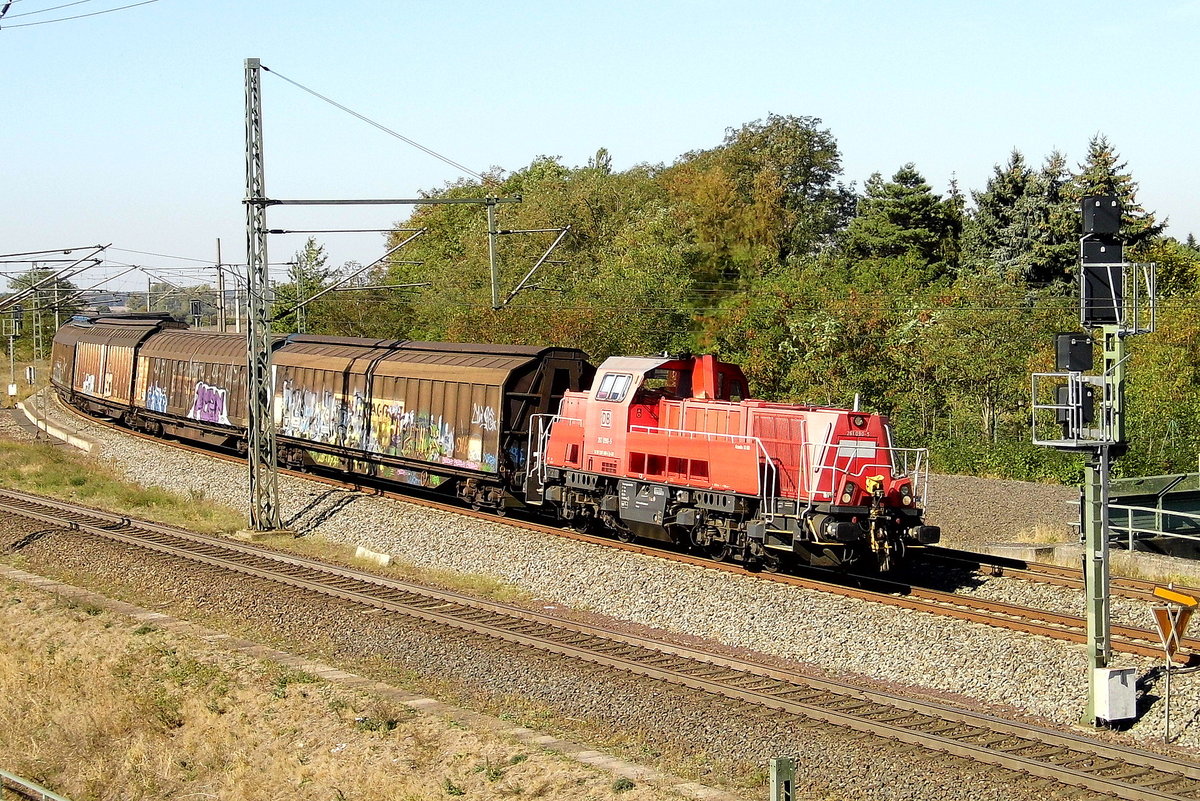 Am 18.09.2018 fuhr die 261 090-5 von DB Cargo AG, von Niedergörne nach Stendal .