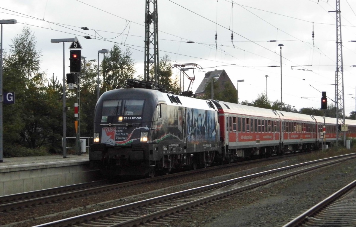 Am 19.09.2015 kam 182 509 (ES 64 U2-009)von der MRCE aus Richtung Berlin nach Stendal und fuhr weiter in Richtung  Salzwedel .