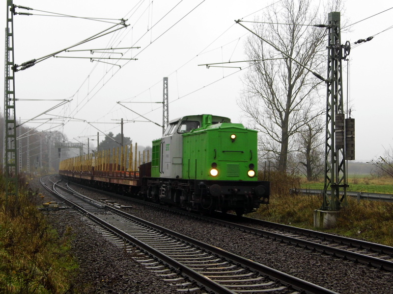 Am 19.11.2014 kam die 202 287-9 von der SETG aus Niedergörne nach Borstel bei Stendal . 