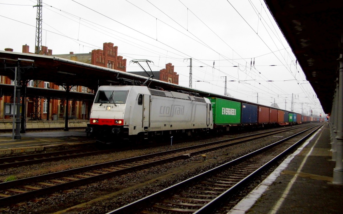 Am 20.03.2016 kam die 185 580-8  von der ITL aus Richtung Magdeburg nach Stendal und fuhr weiter in Richtung Salzwedel .