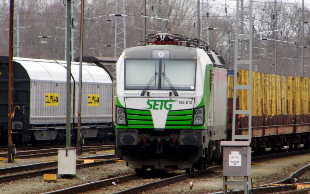 Am 20.03.2016 war die 193 812-5 von der SETG (Railpool) in Stendal abgestellt .