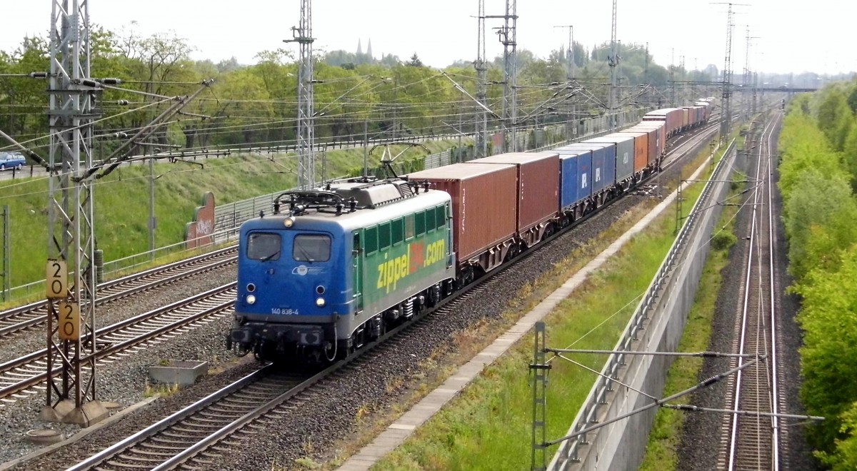 Am 20.05.2015 kam die 140 838-4 von der EGP aus Richtung Stendal und fuhren weiter in Richtung Salzwedel .