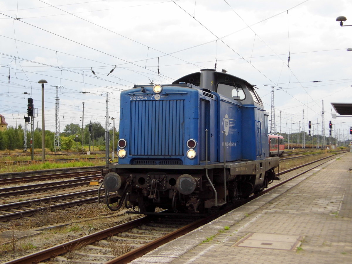 Am 20.08.2016 kam  die 212 279-4 von der EGP nach Stendal  und fuhr weiter in Richtung  Berlin .