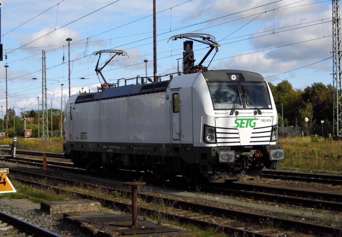 Am 20.09.2015 stand die 193 814 von der SETG (Railpool) in Stendal.