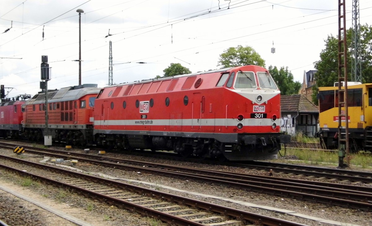 Am 21.07.2015 stand die  229 120-1 (301) von der MEG in Stendal .