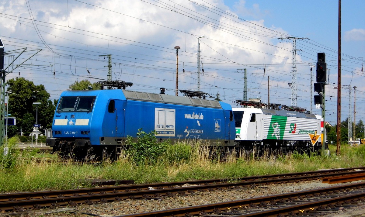 Am 21.07.2015 waren die 189 822-0 von der Steiermarkbahn ( PCW) und die 145 030-7 von der Press in Stendal abgestellt .