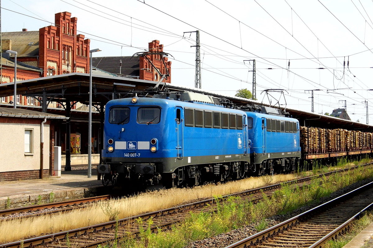 Am 21.07.2018 fuhren die 140 007-7 und die 140 050-3   von der Press von  Frankfurt (Oder) nach Stendal und weiter nach Borstel .