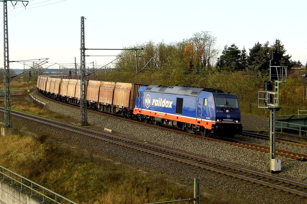 Am 23.11.2017 fuhr die 76 110-0 von Raildox von   Niedergörne  nach Stendal .