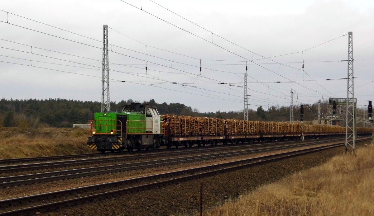 Am 24.02.2015 kam die 277 102 von der SETG aus Richtung Wittenberge  nach Borstel bei Stendal .