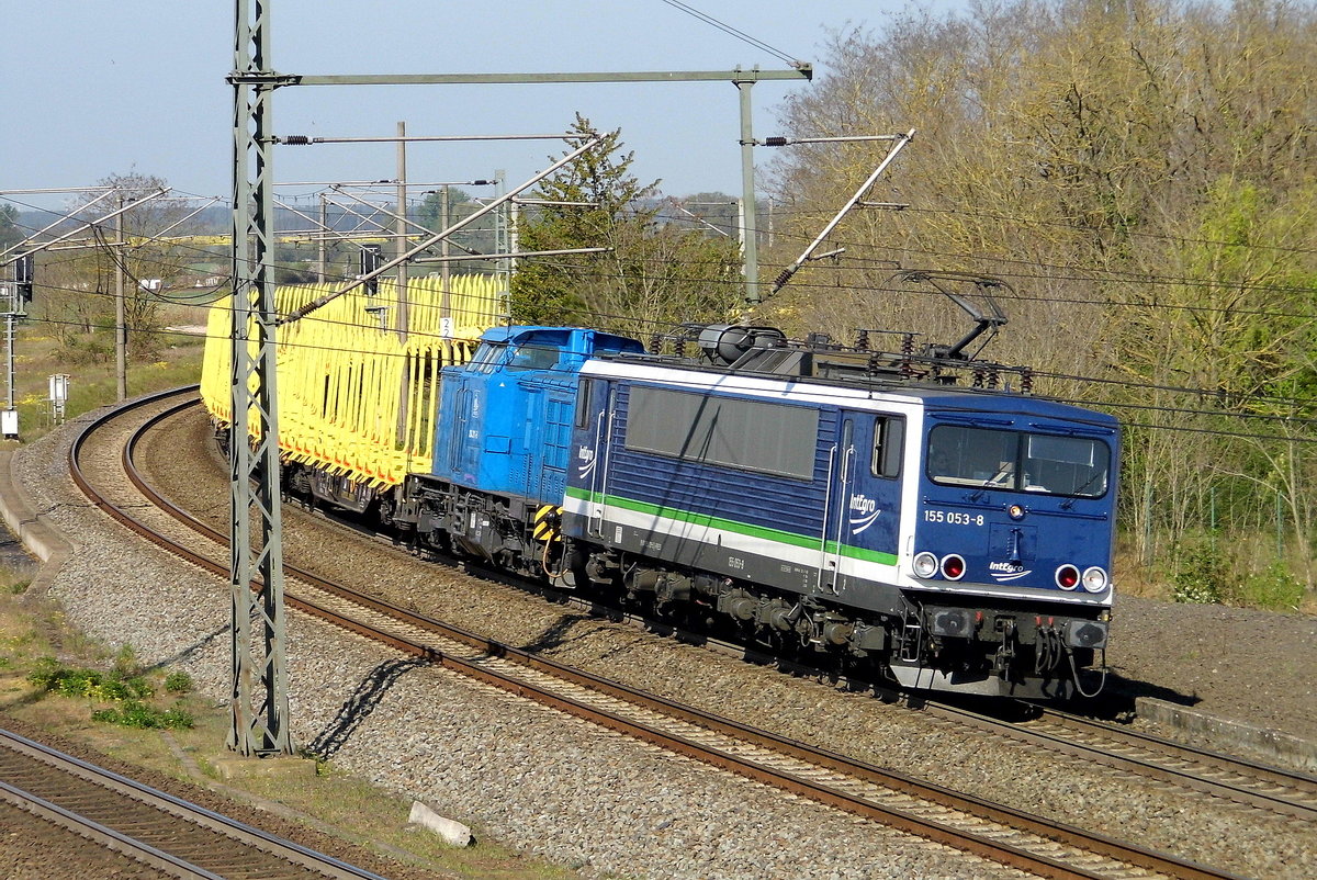 Am 24.04.2020 fuhren die 204 311-5  und die 155 053-8 von der PRESS  von Borstel nach Stendal . 