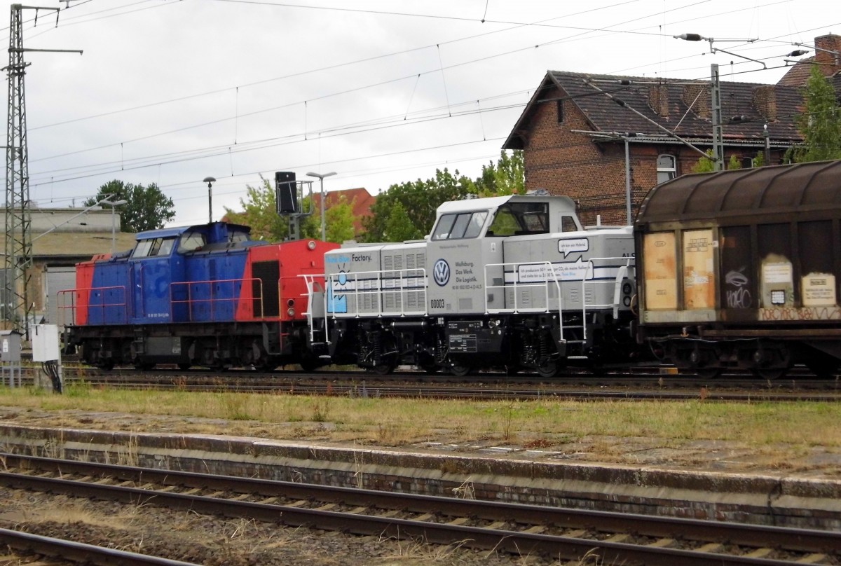 Am 24.06.2015 kamen die 203 652-3  und die 1002 003-4 von ALS aus dem RAW Stendal und fuhr den in Richtung Hannover .