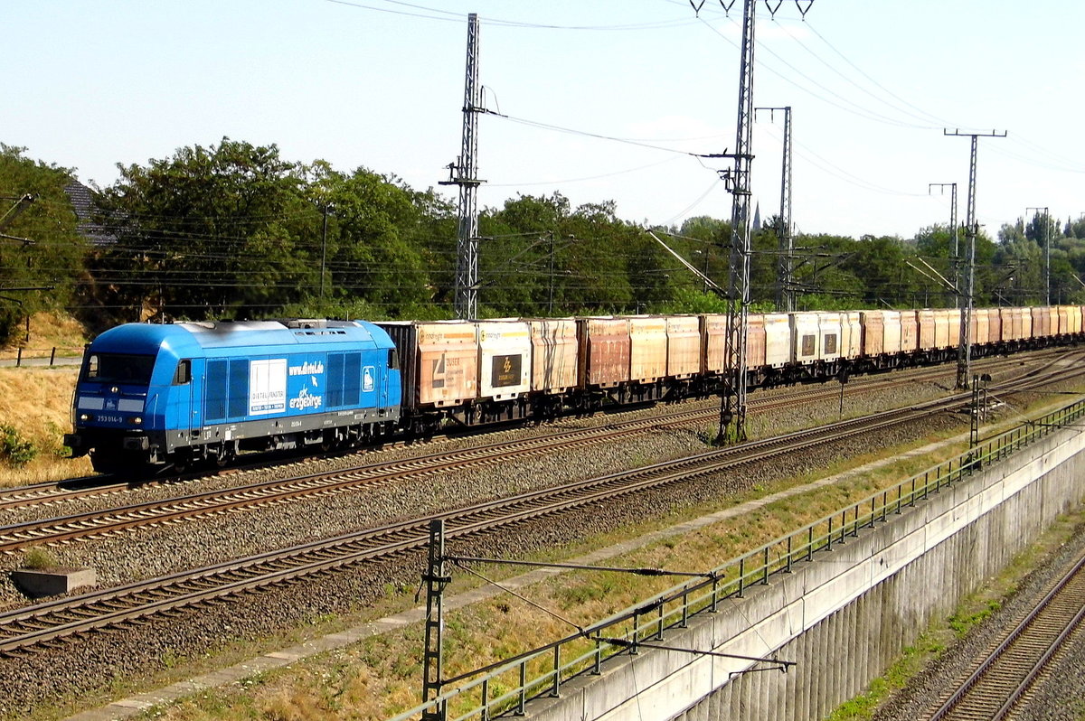Am 25.07.2018 fuhr  die 253 014-9 von der Press von Kodersdorf-Sachsen weiter nach Niedergörne .