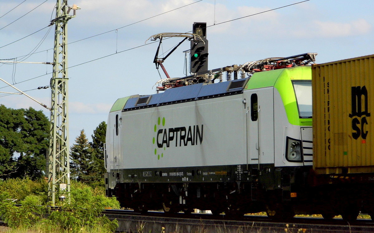 Am 25.08.2017 kam die  193 894-3 von CAPTRAIN aus Richtung   Salzwedel und fuhr nach Stendal .
