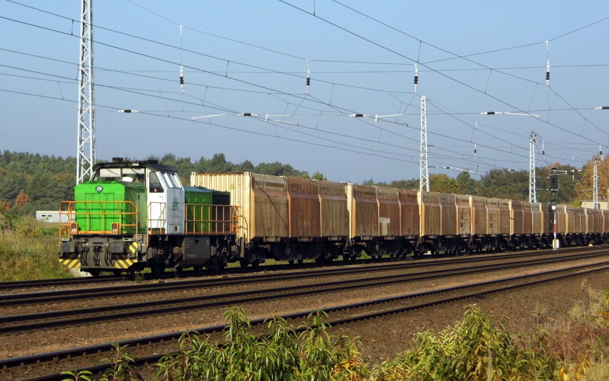 Am 27.10.2015 kam die 277 101-2 von der SETG aus Richtung Wittenberge nach   Borstel .