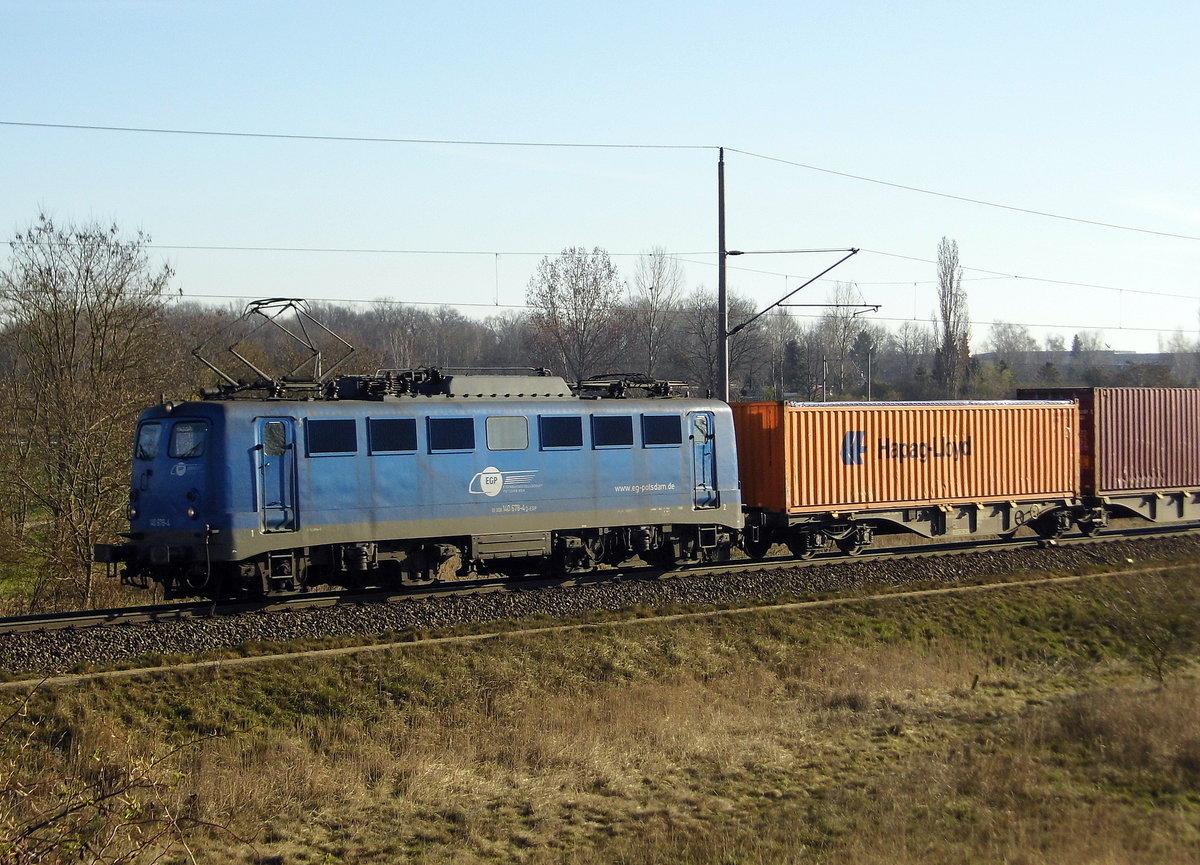 Am 28.03.2017 kam die 140 678-4 von der EGP aus Richtung Stendal und fuhr weiter in Richtung Salzwedel.
