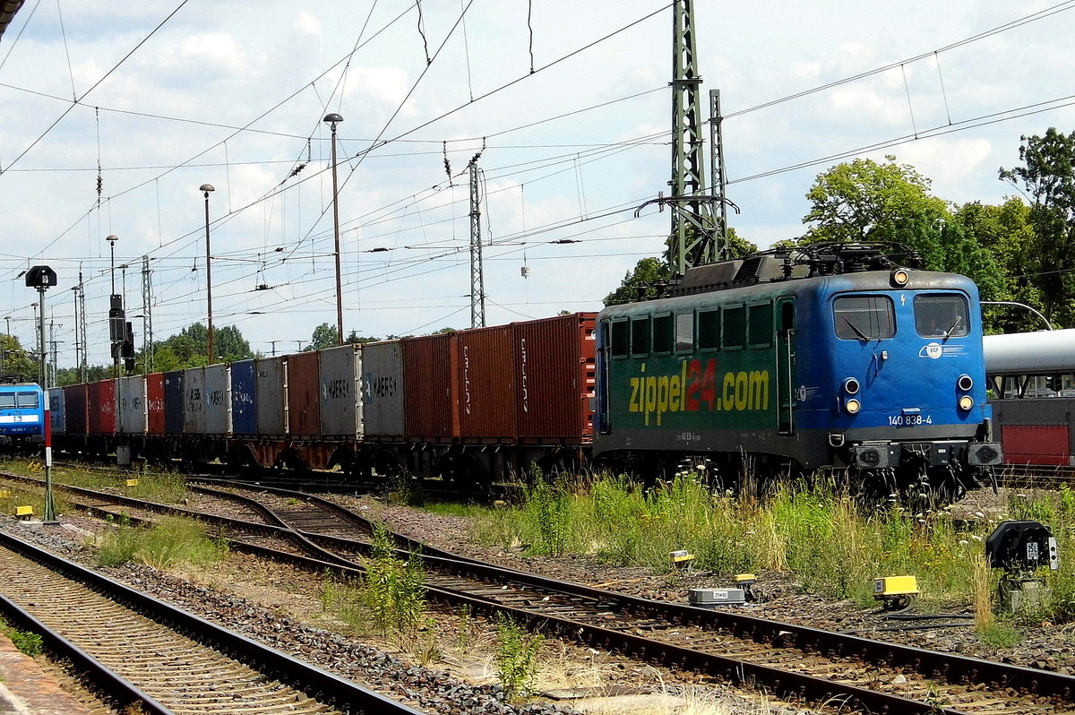 Am 28.06.2018 kam die 140 383-4 von der EGP – Eisenbahngesellschaft Potsdam, aus Richtung Magdeburg nach Stendal und fuhr weiter in Richtung Salzwedel .