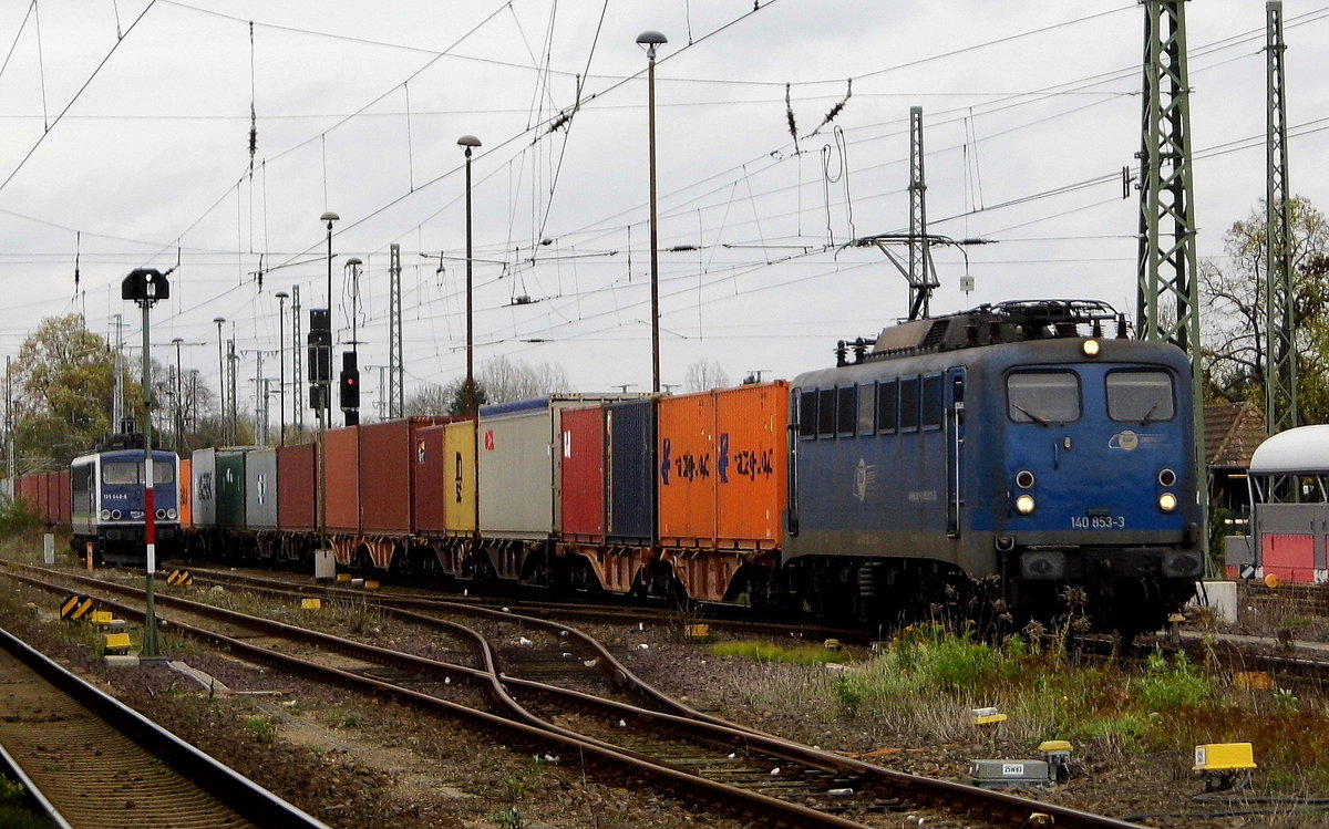 Am 28.10.2017 kam die 140 853-3 von der EGP – Eisenbahngesellschaft Potsdam, aus Richtung Magdeburg nach Stendal und fuhr weiter in Richtung Salzwedel .