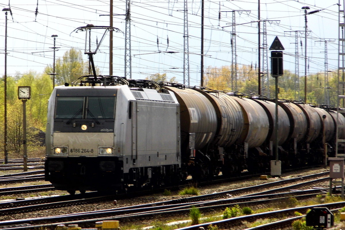 Am 29.04.2017 stand  die 6186 264-8 von der CTL Logistics GmbH, (AKIEM ) in Stendal .