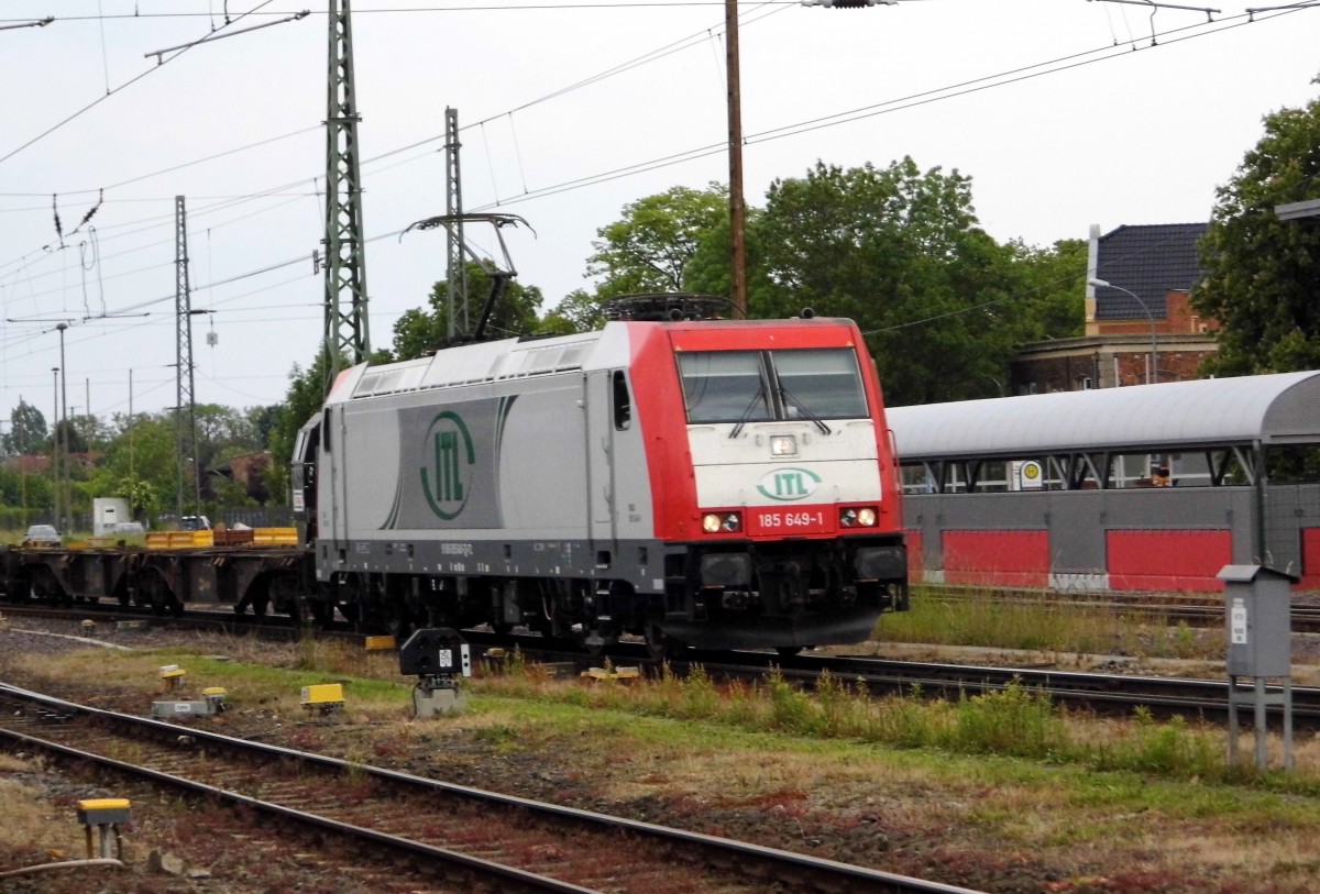 Am 29.05.2015 kam die 185 649-1 von der ITL aus Richtung Magdeburg nach Stendal und fuhr weiter in Richtung Salzwedel .