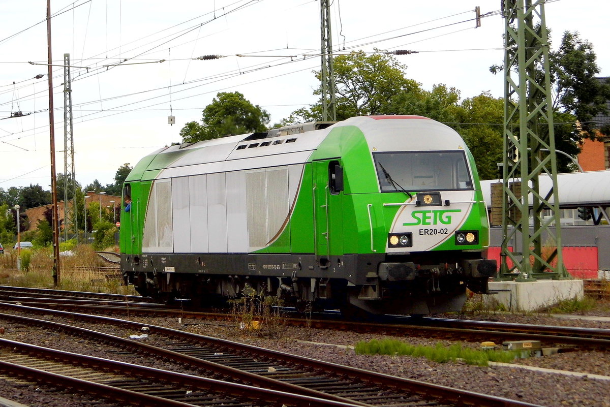  Am 29.07.2017 Rangierfahrt von ER20-02 (223 101-7) von der SETG  .