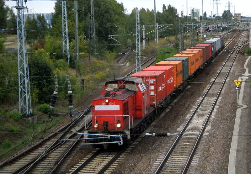 Am 3.09.2014 fuhr die 298 331-0 von der DB  durch Berlin .