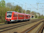 Am 02.05.2016 kam die 612 901 von der DB aus Richtung Magdeburg nach Niederndodeleben und fuhr weiter in Richtung Braunschweig .