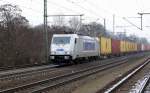 Am 05.02.2015 kam die 386 009-5 von der METRANS aus Richtung Magdeburg nach Niederndodeleben und fuhr weiter in Richtung Braunschweig .