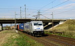 Am 06.04.2016 kam die  386 014-5 von METRANS aus Richtung Stendal und fuhr nach Magdeburg .