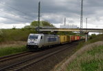 br-7-386-traxx-f/491175/am-19042016-kam-die-386-012-9 Am 19.04.2016 kam die 386 012-9 von METRANS aus Richtung  Magdeburg und fuhr nach Stendal .