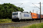 br-7-386-traxx-f/505452/am-30062016-kam-die-386 Am 30.06.2016 kam die   386 003-8 von METRANS aus Richtung Stendal und fuhr nach Wittenberge .