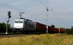 Am 08.07.2016 kam die 386 018-6 von METRANS aus Richtung Salzwedel und fuhr nach Stendal .