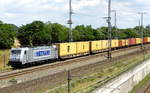 Am 10.06.2017 kam die 386 015-2 von METRANS aus Richtung Stendal und fuhr weiter in Richtung Wittenberge .