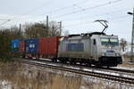 -br-7-386-traxx-f-140-ms/725772/am-06022021-kam-386-023-6-von Am 06.02.2021 kam  386 023-6 von METRANS aus der Richtung Magdeburg nach Demker und fuhr weiter in Richtung Stendal .