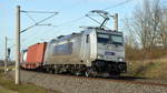 Am 20.02.2021 kam die 386 032-7 von METRANS aus Richtung Wittenberge und fuhr weiter in Richtung Stendal .